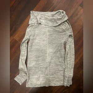 Eddie Bauer Light Gray Women's Cowl Neck Sweater